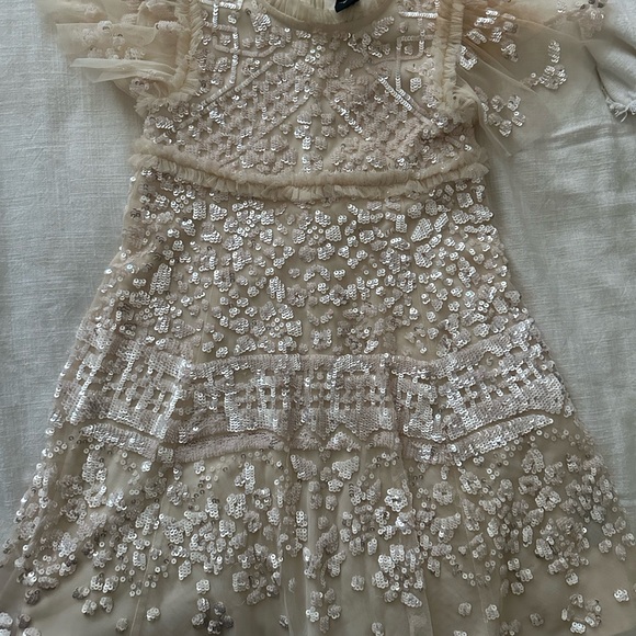 Needle and thread Aurora dress in champagne - Picture 12 of 15